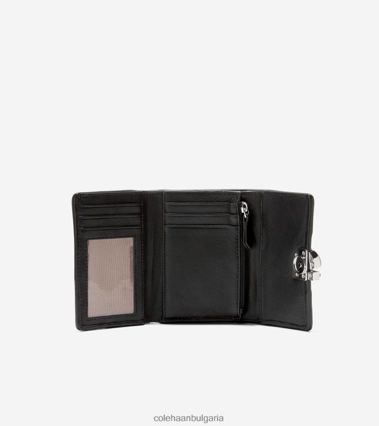 Cole Haan брайънт троен портфейл Жени 84PB6Z498 карамелено-черен аксесоари