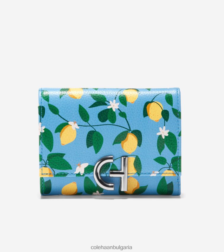 Cole Haan троен портфейл inwood Жени 84PB6Z488 лимон аксесоари