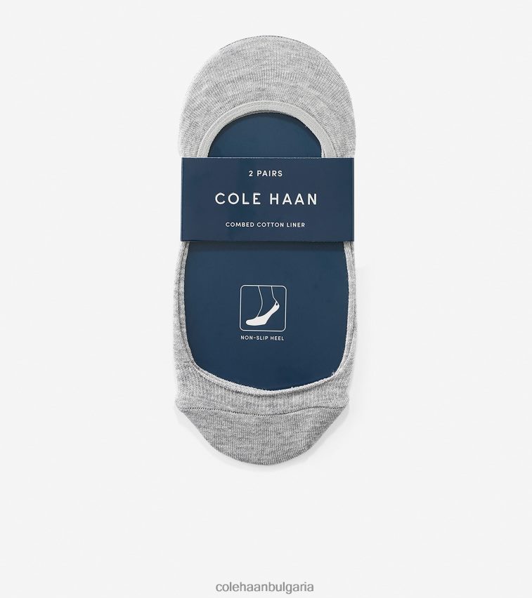 Cole Haan плетени балетни чорапи с подплата - 2 бр Жени 84PB6Z508 сив пирен аксесоари