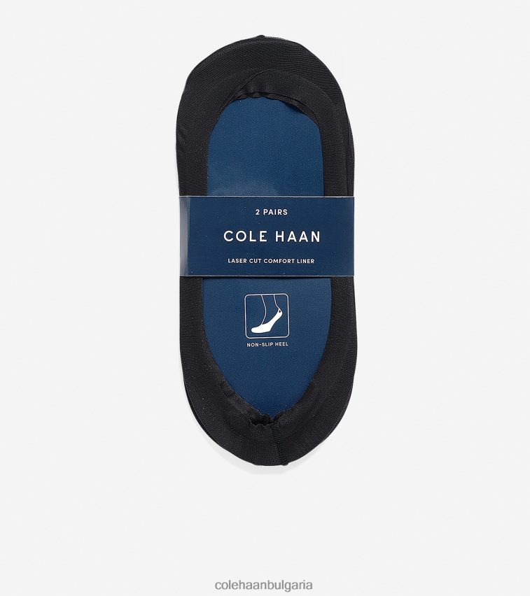 Cole Haan лазерно изрязана подплата за чорапи - 2 бр Жени 84PB6Z512 черен аксесоари