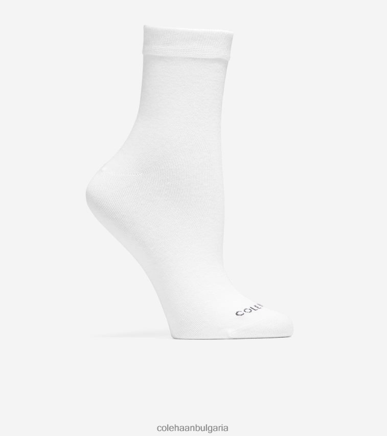 Cole Haan 2 чифта плътни къси чорапи Жени 84PB6Z514 бяло аксесоари