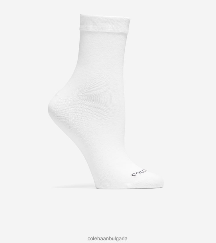 Cole Haan 2 чифта плътни къси чорапи Жени 84PB6Z514 бяло аксесоари