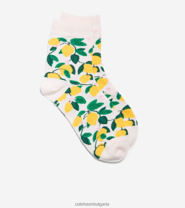 Cole Haan къс чорап с лимонов принт Жени 84PB6Z525 светло розово аксесоари