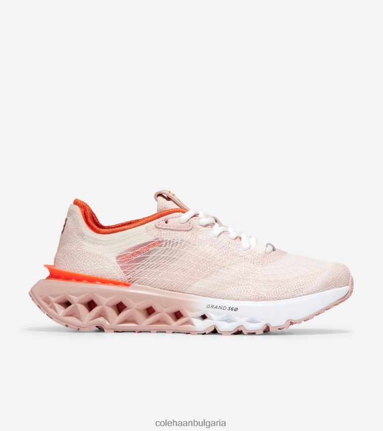 Cole Haan 5. маратонки за бягане Zerogrand embrostitch Жени 84PB6Z241 сребърен божур-роза дим-ален портокал обувки