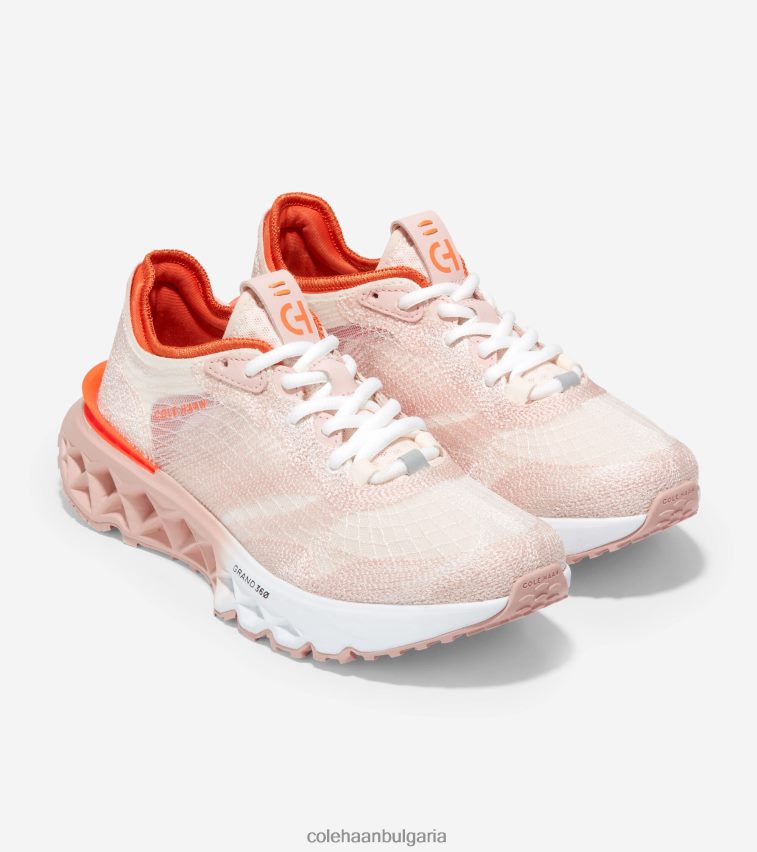 Cole Haan 5. маратонки за бягане Zerogrand embrostitch Жени 84PB6Z241 сребърен божур-роза дим-ален портокал обувки