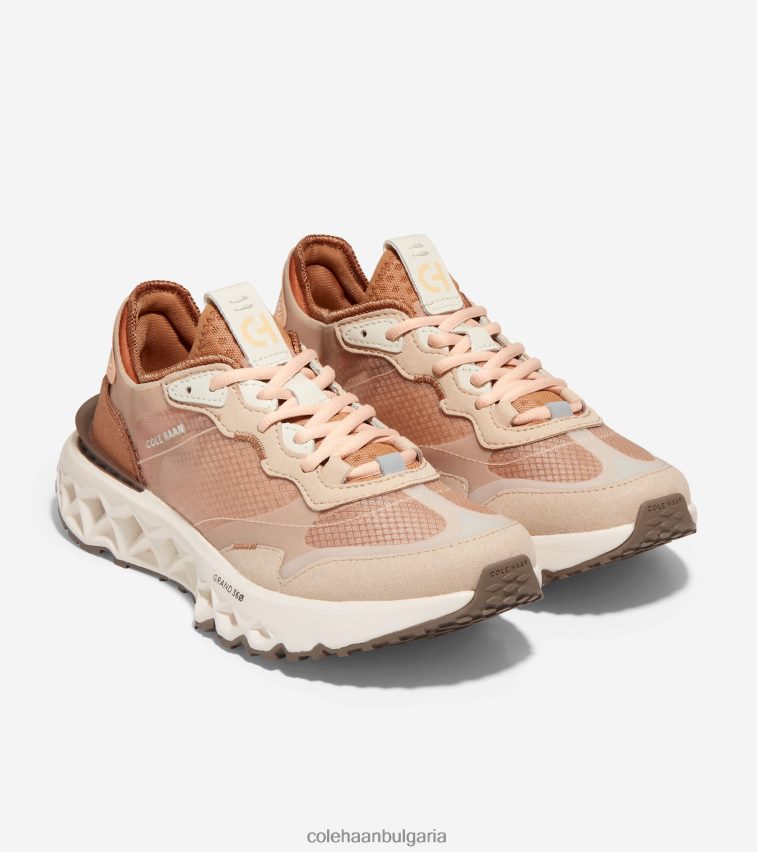 Cole Haan 5.zerogrand маратонка Жени 84PB6Z184 сусам-праскова пух-слонова кост обувки