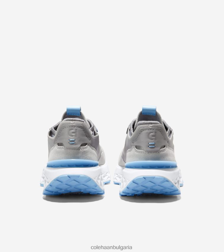 Cole Haan 5.zerogrand маратонка Жени 84PB6Z186 микрочип-син звънец-оптика бял обувки