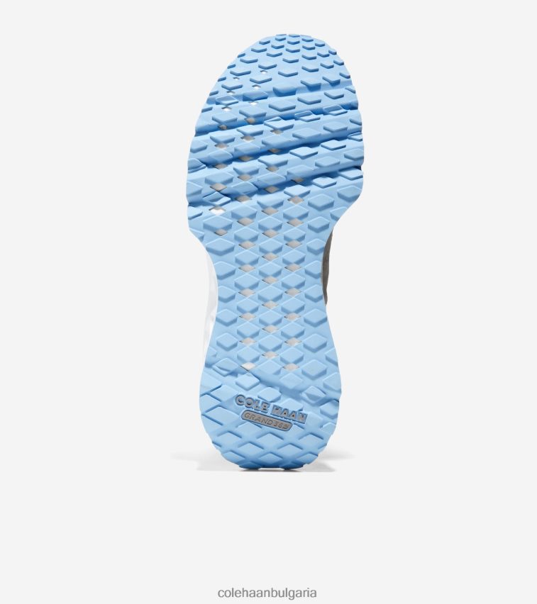 Cole Haan 5.zerogrand маратонка Жени 84PB6Z186 микрочип-син звънец-оптика бял обувки