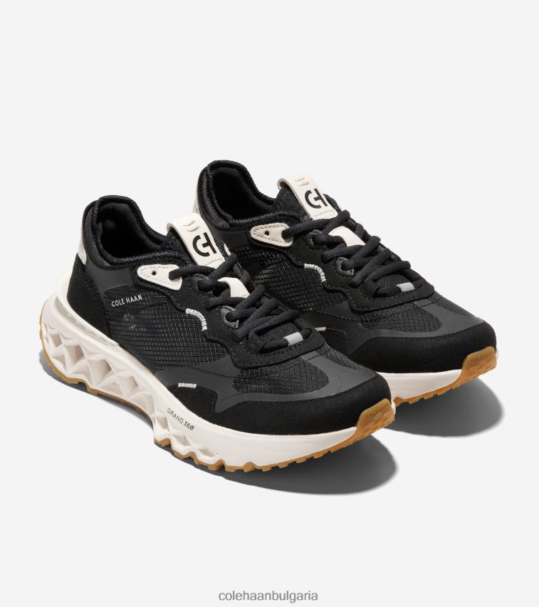 Cole Haan 5.zerogrand маратонка Жени 84PB6Z187 черно-слонова кост обувки