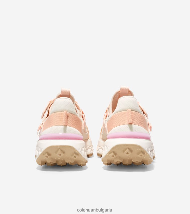 Cole Haan 5. маратонки за бягане с каишка на монаха zerogrand Жени 84PB6Z246 сребърен божур-праскова мъх-слонова кост обувки