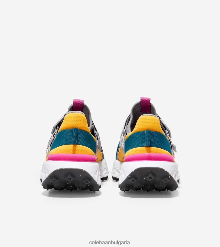 Cole Haan 5. маратонки за бягане с каишка на монаха zerogrand Жени 84PB6Z248 суграшица-мароканска синя-роза виолетово-бяла обувки