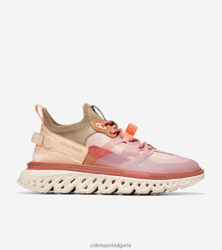 Cole Haan 5. маратонки zerogrand wrk Жени 84PB6Z234 ечемик бежово-дюн-светъл махагон-слонова кост обувки