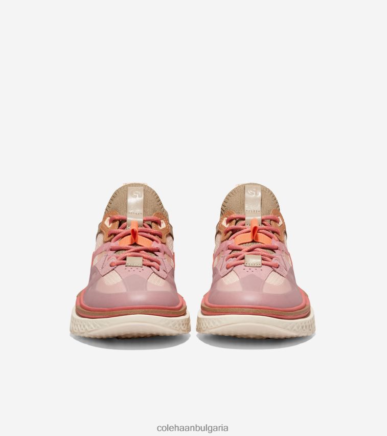 Cole Haan 5. маратонки zerogrand wrk Жени 84PB6Z234 ечемик бежово-дюн-светъл махагон-слонова кост обувки