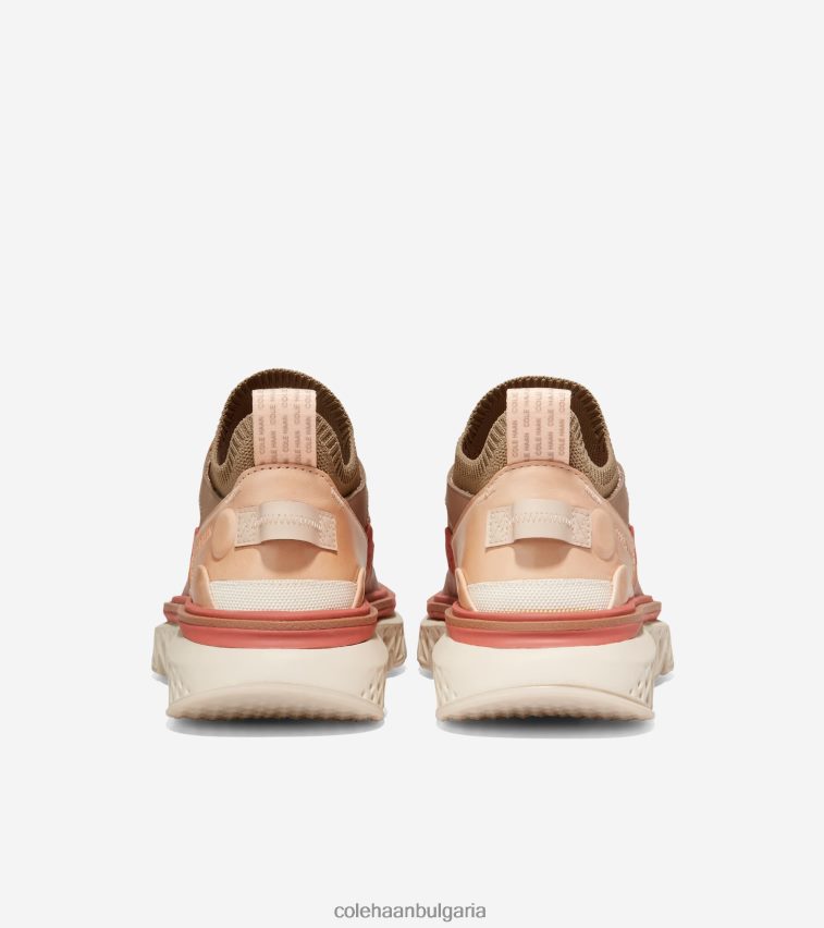 Cole Haan 5. маратонки zerogrand wrk Жени 84PB6Z234 ечемик бежово-дюн-светъл махагон-слонова кост обувки