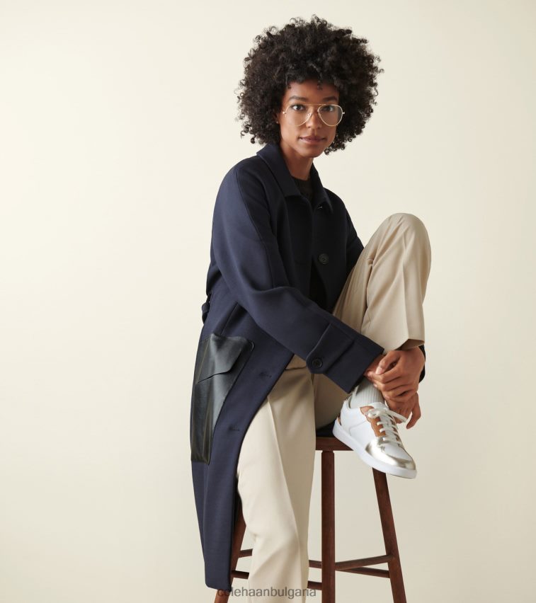 Cole Haan модерен тенис маратонка за голям кроскорт Жени 84PB6Z204 оптика бяло-меко злато металик обувки