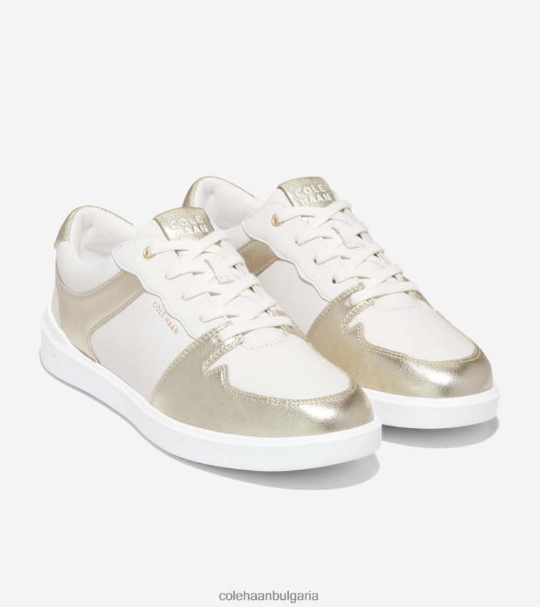 Cole Haan модерен тенис маратонка за голям кроскорт Жени 84PB6Z205 оптика бяло-златен металик обувки