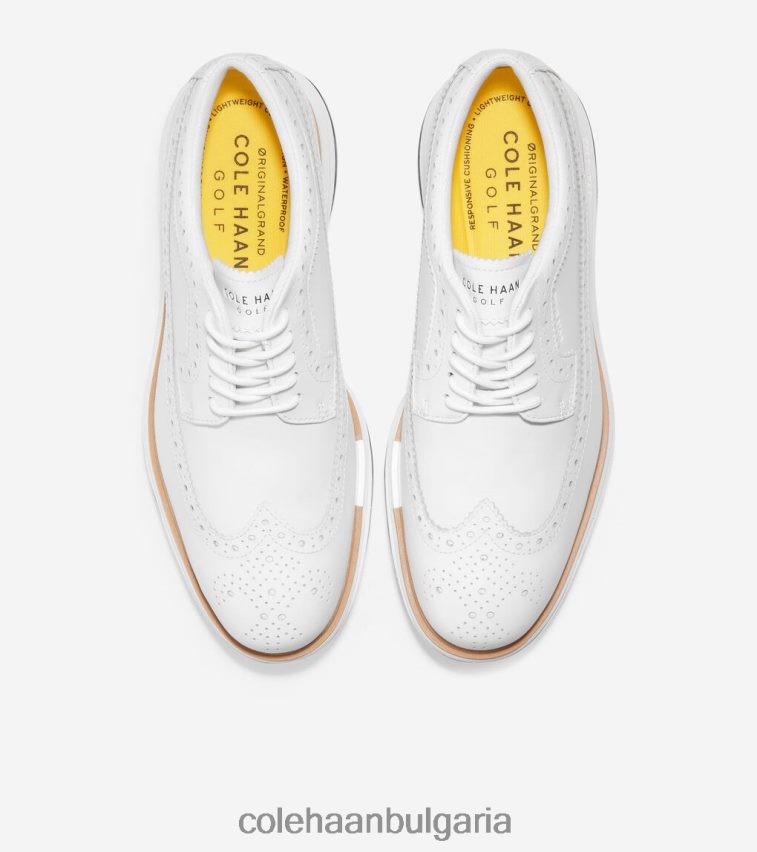 Cole Haan оригинална голф обувка grand tour Жени 84PB6Z200 оптично бяло-естествено обувки