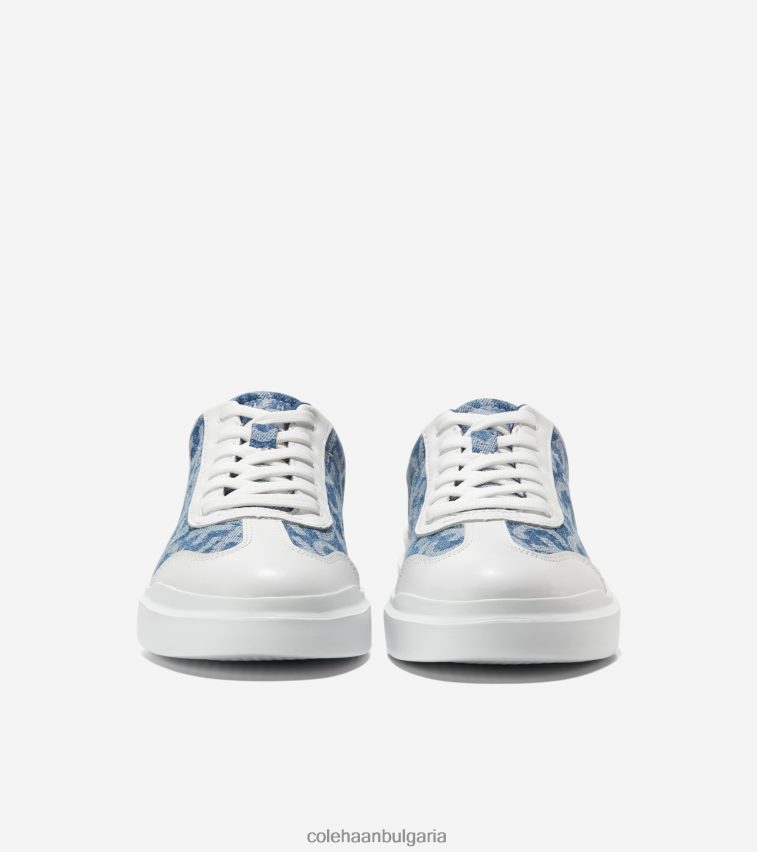 Cole Haan grandpro rally платнени маратонки с t-toe Жени 84PB6Z36 монограм деним жакард обувки