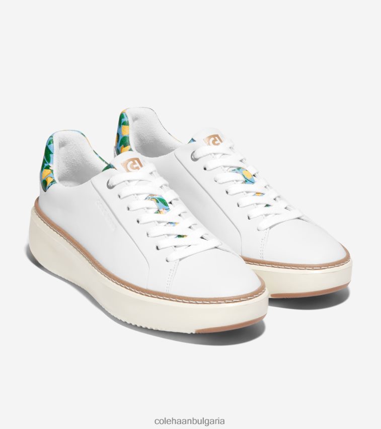 Cole Haan маратонки grandpro topspin Жени 84PB6Z24 оптичен бяло-лазурен лимон обувки
