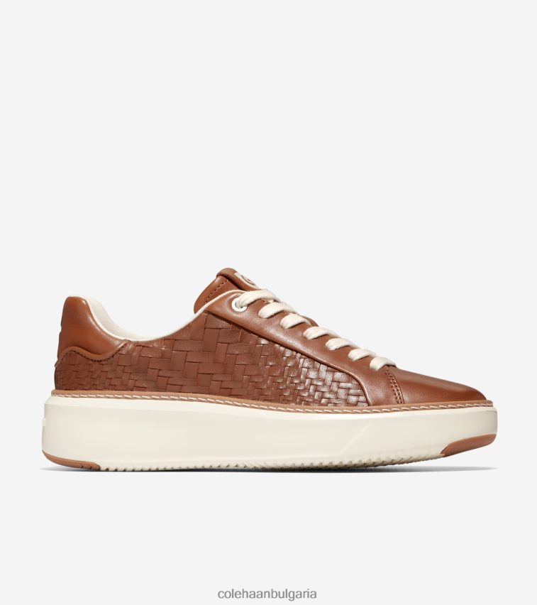 Cole Haan маратонки grandpro topspin Жени 84PB6Z25 тъкани пекан-оптични бели обувки