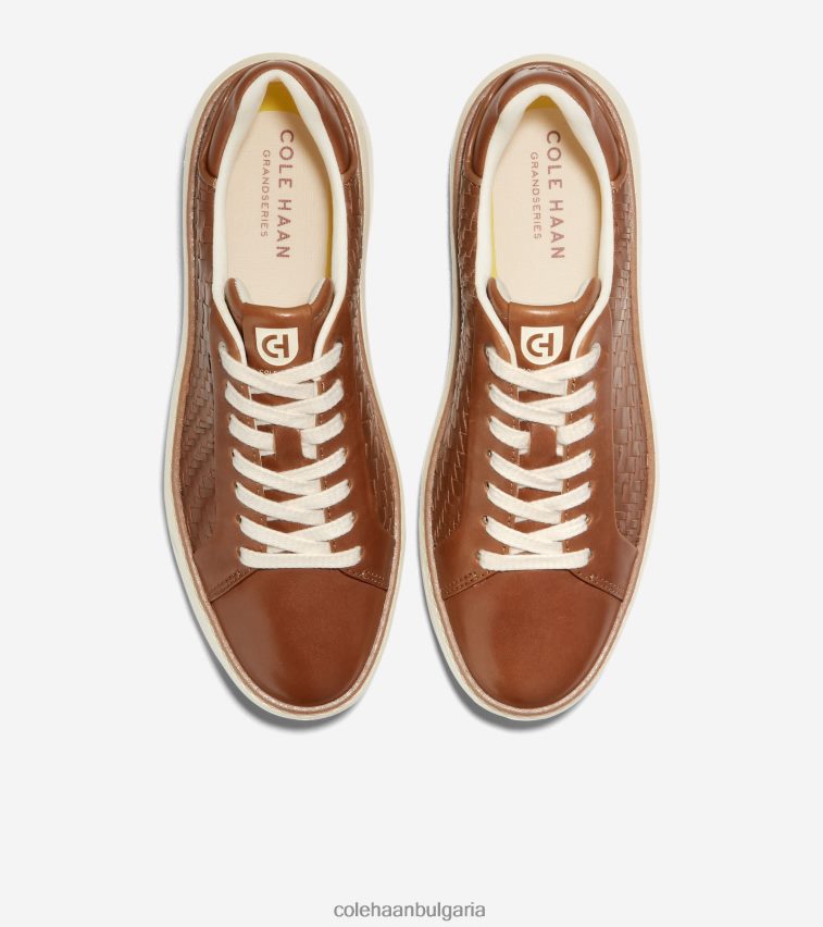 Cole Haan маратонки grandpro topspin Жени 84PB6Z25 тъкани пекан-оптични бели обувки