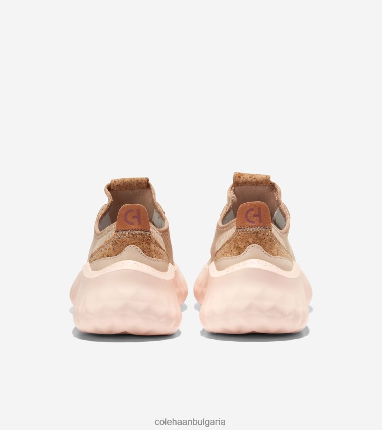 Cole Haan поколение zerogrand ii Жени 84PB6Z197 сусам-избелен тен-махагон-синя камбана обувки