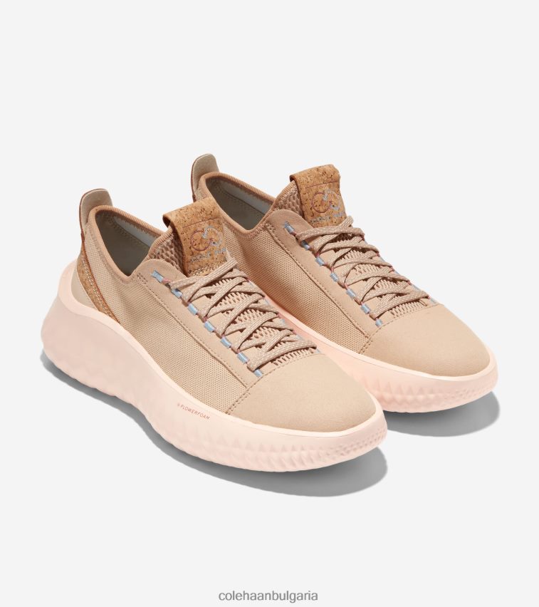 Cole Haan поколение zerogrand ii Жени 84PB6Z197 сусам-избелен тен-махагон-синя камбана обувки