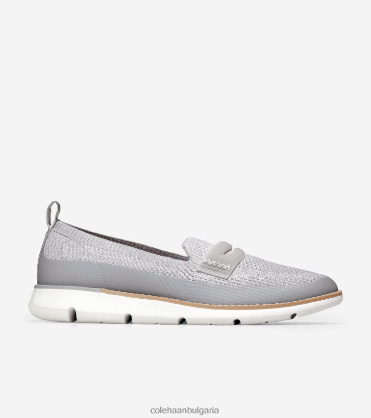 Cole Haan 4. мокасини zerogrand Жени 84PB6Z132 микрочип-сребристо-бял стичлайт обувки