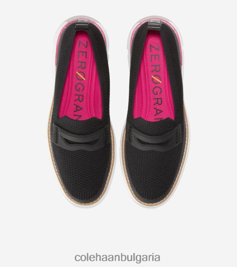 Cole Haan 4. мокасини zerogrand Жени 84PB6Z136 черно stitchlite-ярко зрънце обувки