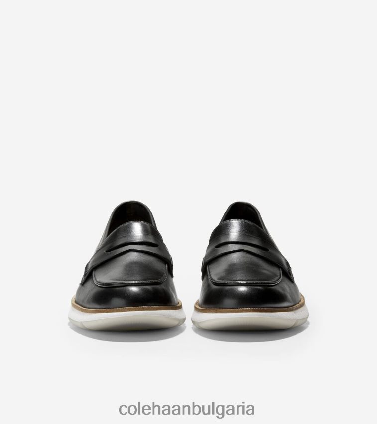 Cole Haan 4. мокасини zerogrand Жени 84PB6Z172 черно-сярен извор обувки