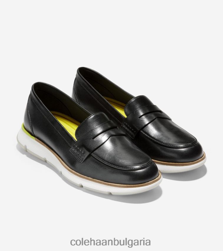 Cole Haan 4. мокасини zerogrand Жени 84PB6Z172 черно-сярен извор обувки