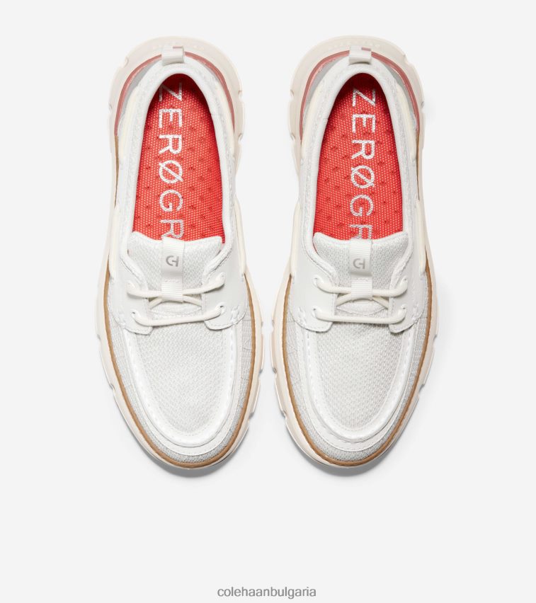 Cole Haan 4. обувка за регатна лодка zerogrand Жени 84PB6Z17 блан-мак червено обувки