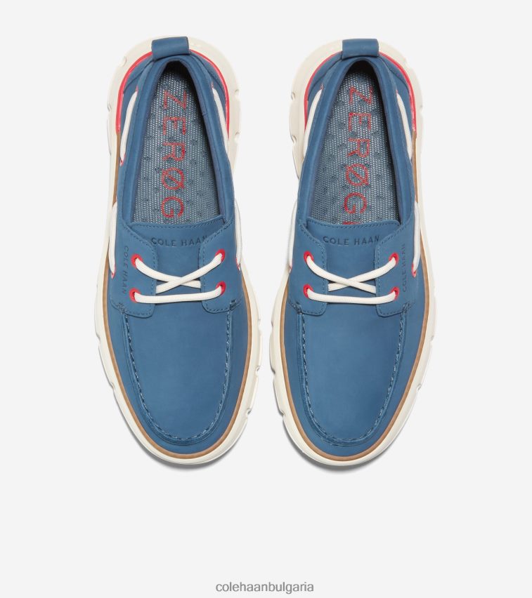 Cole Haan 4. обувка за регатна лодка zerogrand Жени 84PB6Z19 знаме синьо-огнено червено-слонова кост обувки