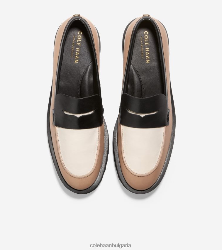 Cole Haan женевски мокасини Жени 84PB6Z245 бреза бежово-слонова кост-черно обувки