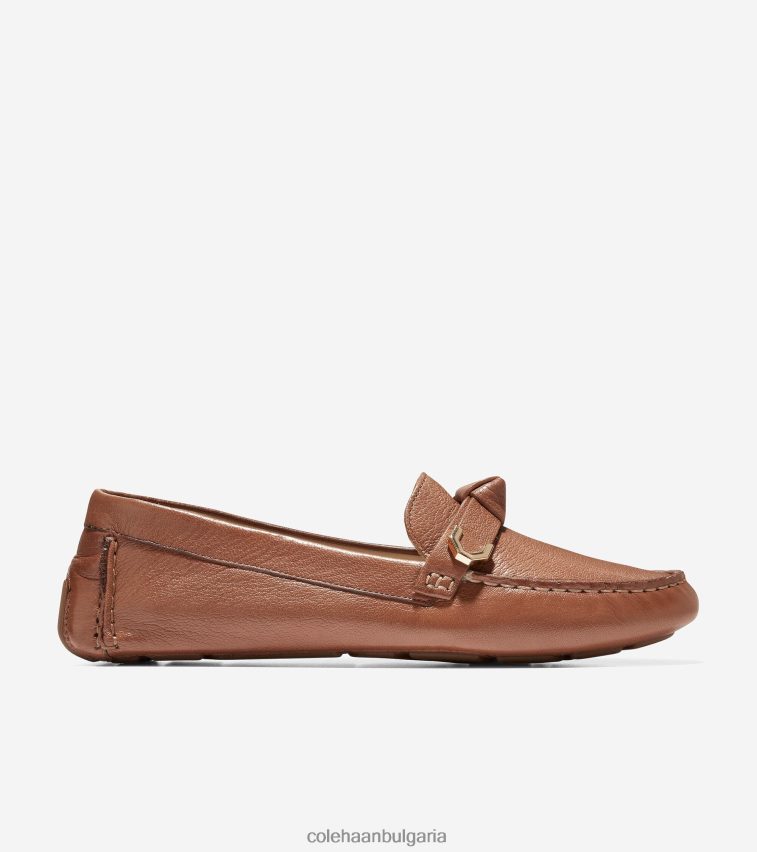 Cole Haan evelyn bow driver Жени 84PB6Z69 пекан кожа обувки