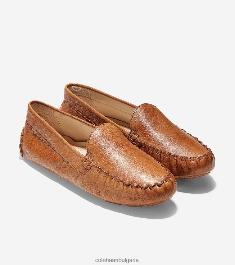 Cole Haan evelyn driver Жени 84PB6Z64 пекан кожа обувки