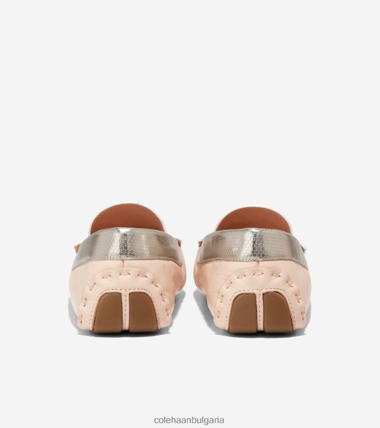 Cole Haan evelyn driver Жени 84PB6Z65 тен-металик-слонова кост обувки
