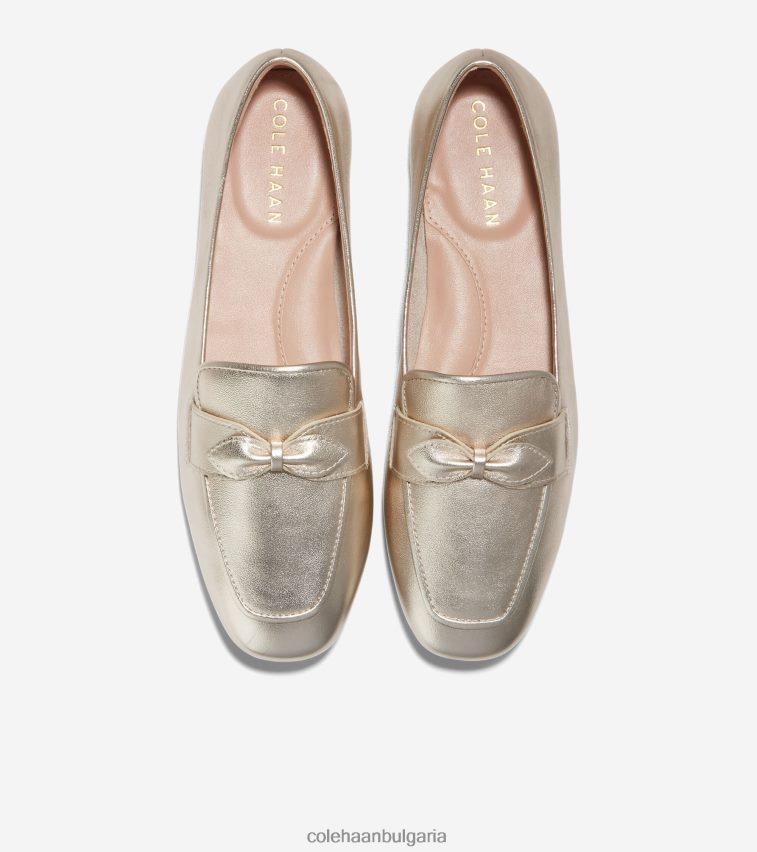 Cole Haan york bow loafer Жени 84PB6Z137 злато обувки