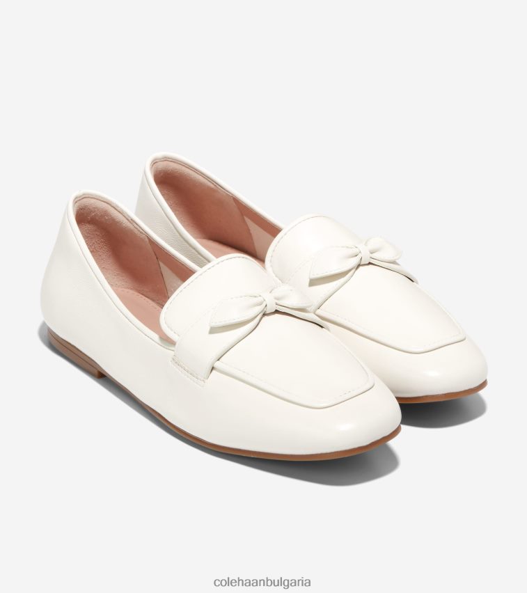 Cole Haan york bow loafer Жени 84PB6Z140 бяла чапла кожа обувки