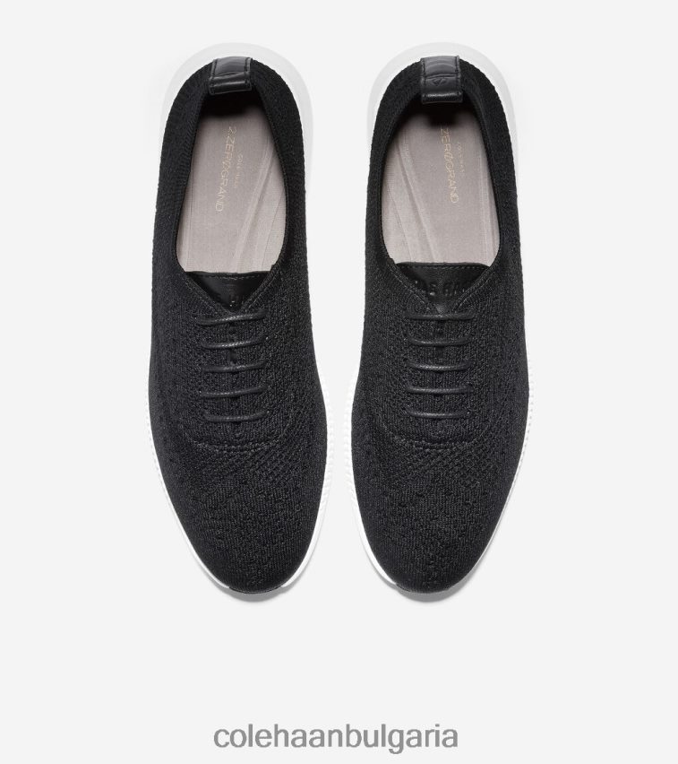 Cole Haan 2.zerogrand wingtip oxford Жени 84PB6Z44 черен стичлит-оптичен бял обувки