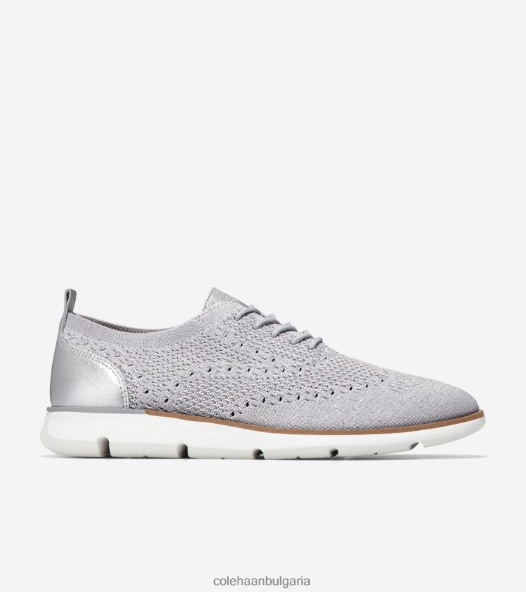 Cole Haan 4.zerogrand oxford Жени 84PB6Z103 микрочип-сребристо-бял стичлайт обувки