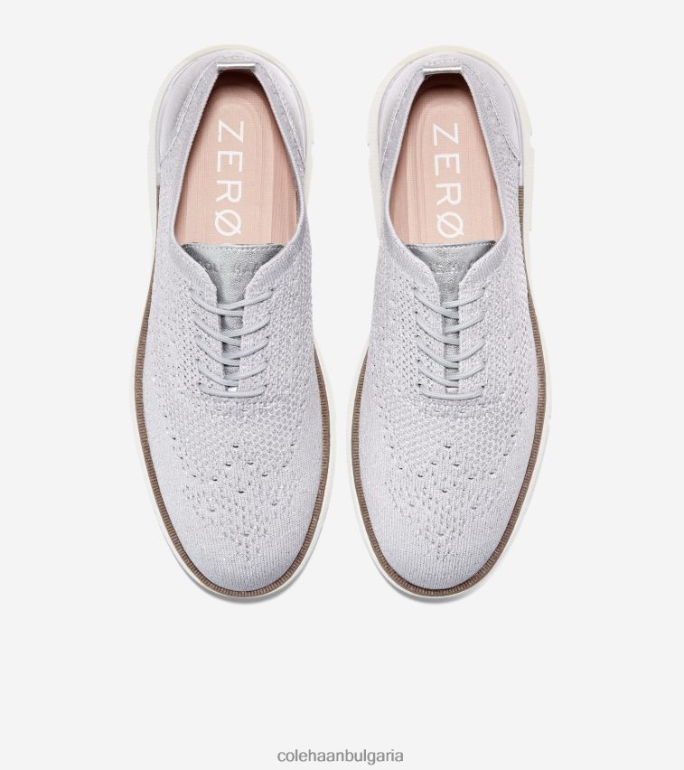 Cole Haan 4.zerogrand oxford Жени 84PB6Z103 микрочип-сребристо-бял стичлайт обувки