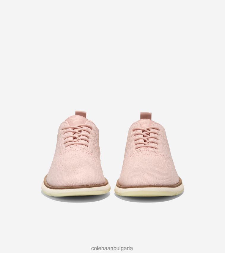 Cole Haan 4.zerogrand oxford Жени 84PB6Z104 розов дим плетиво-слонова кост stitchlite обувки