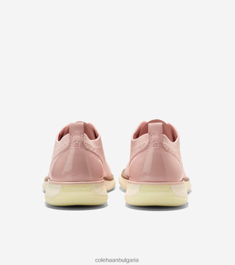 Cole Haan 4.zerogrand oxford Жени 84PB6Z104 розов дим плетиво-слонова кост stitchlite обувки