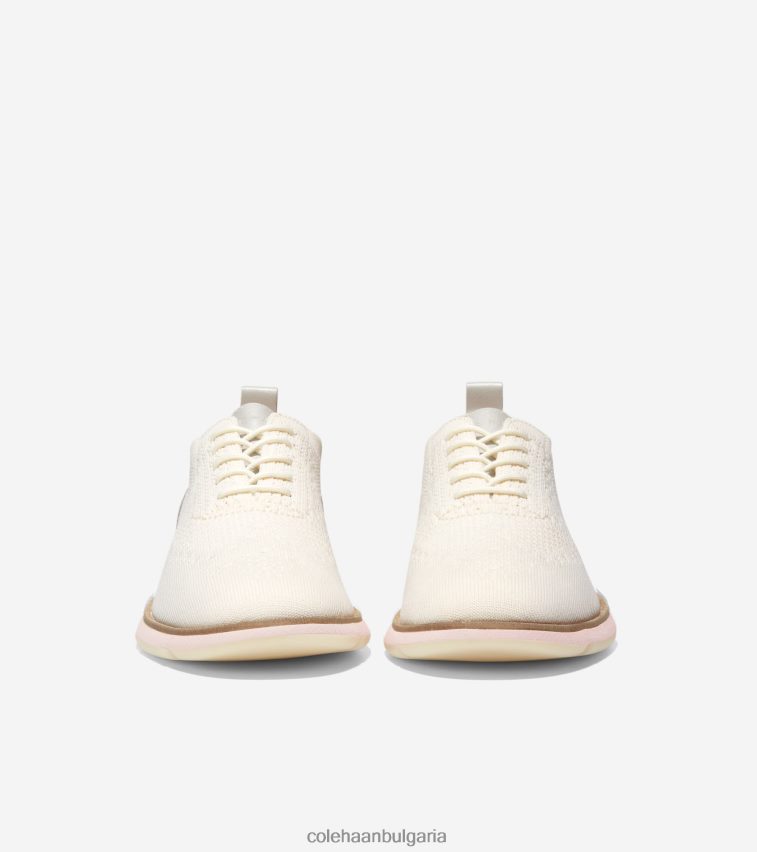 Cole Haan 4.zerogrand oxford Жени 84PB6Z105 слонова кост плетка-сребърен божур стичлит обувки