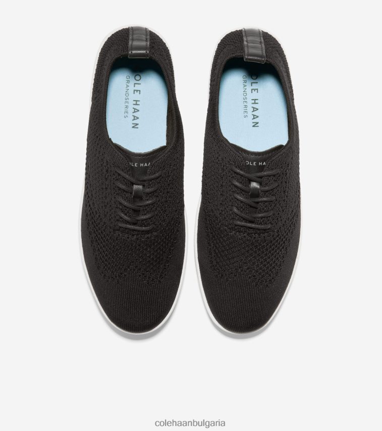 Cole Haan grandpro претендент оксфорд Жени 84PB6Z176 черно-оптично бяло обувки