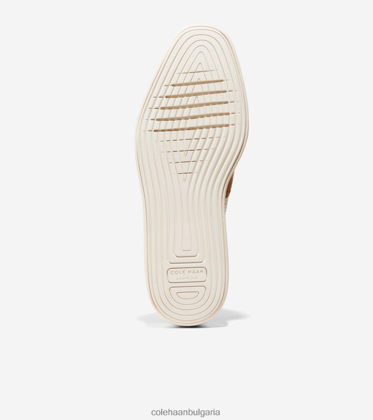 Cole Haan originalgrand платформа wingtip oxford Жени 84PB6Z165 пекан-слонова кост обувки