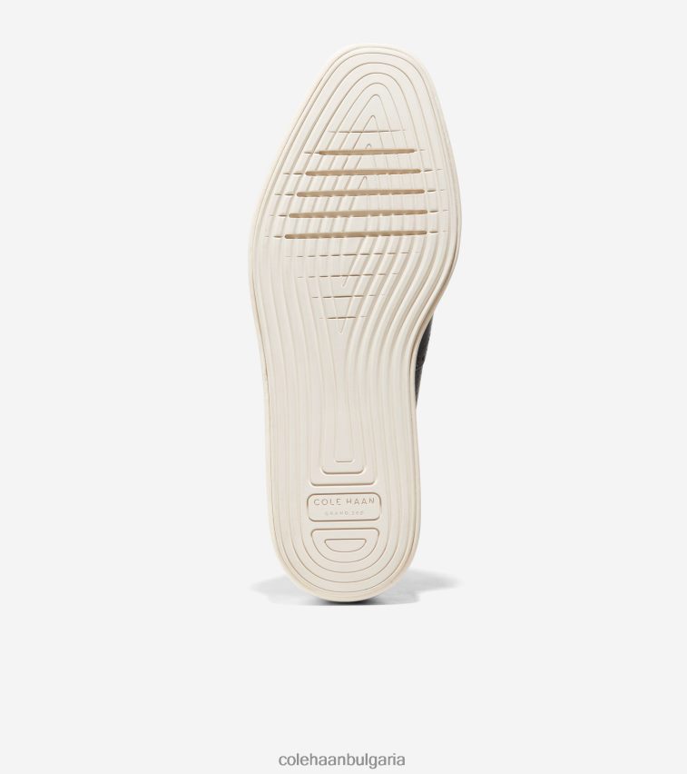 Cole Haan originalgrand платформа wingtip oxford Жени 84PB6Z166 черно-слонова кост обувки