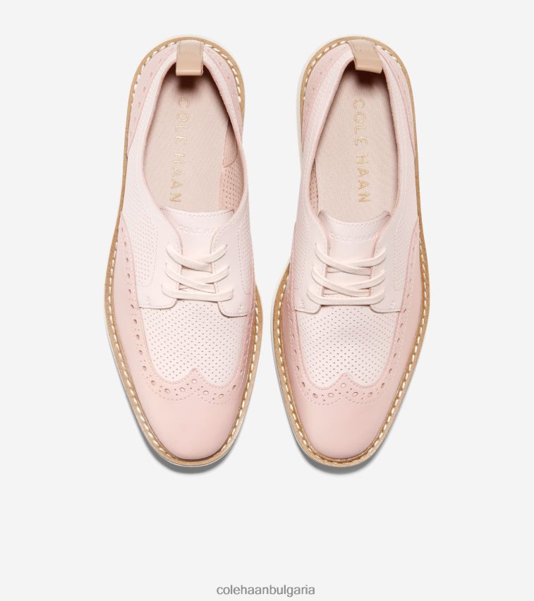 Cole Haan originalgrand платформа wingtip oxford Жени 84PB6Z168 розова вода-розов дим-слонова кост обувки