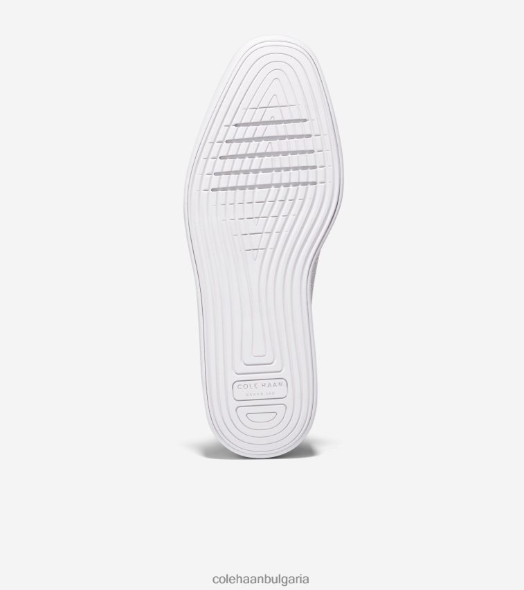 Cole Haan originalgrand платформа wingtip oxford Жени 84PB6Z215 оптичен бял метален сребрист стичлайт облак-нимбус обувки